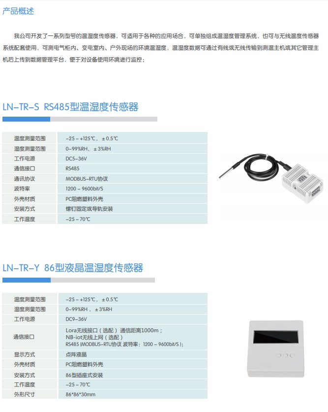 環(huán)境溫濕度監(jiān)控產(chǎn)品